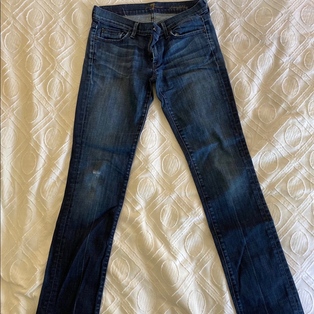 7 for all mankind straight leg jeans
